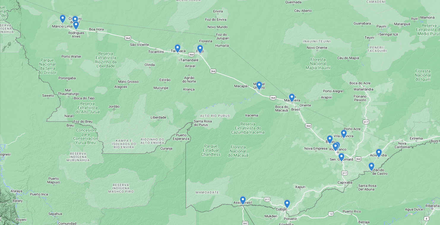 mapa das defensorias